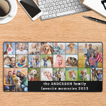 Einfache 18 FotoCollage Custom Family Personalisie Schreibtischunterlage<br><div class="desc">Diese Tischmatte verfügt über eine individuell gestaltbare Collage aus Foto, die sich perfekt eignet, um Ihre Lieblingsfotos von Familie, Haustieren, Freunden oder Großeltern zu präsentieren. Das moderne und niedliche Design eignet sich ideal für Hundefreunde, Familien und Freunde oder für alle, die ein lustiges Schreibtischaccessoire suchen. Es ist eine großartige Ergänzung...</div>