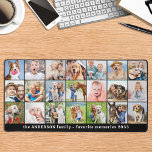 Einfache 21-Collage Personalisierter benutzerdefin Schreibtischunterlage<br><div class="desc">Diese Tischmatte verfügt über eine individuell gestaltbare Collage aus Foto, die sich perfekt eignet, um Ihre Lieblingsfotos von Familie, Haustieren, Freunden oder Großeltern zu präsentieren. Das moderne und niedliche Design eignet sich ideal für Hundefreunde, Familien und Freunde oder für alle, die ein lustiges Schreibtischaccessoire suchen. Es ist eine großartige Ergänzung...</div>