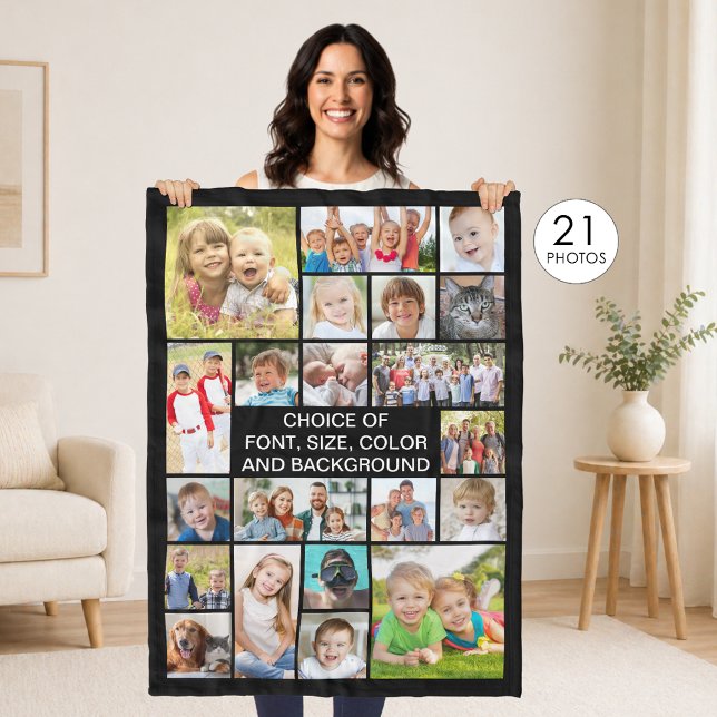 Einfache 21 Fotomaterial Personalisierte Farbe Fleecedecke (Von Creator hochgeladen)
