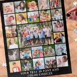 Einfache 25 Fotomaterial Personalisiert kundenspez<br><div class="desc">Erstellen Sie eine lustige, unvergessliche Aktivität mit diesem Foto Collage Keepake Puzzle mithilfe einer leicht hochzuladenden Vorlage mit 25 Fotos und personalisiert mit Ihrem benutzerdefinierten Text in Ihrer Wahl von Schriftart Stil und Farben (in Weiß auf Schwarz). OPTIONEN: Das Muster wird auf der Größe 16x20" und 520 Stück gezeigt -...</div>