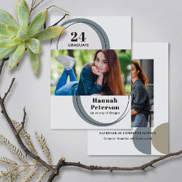 Einfache 2-Foto-Universitätsausstellung Ankündigung