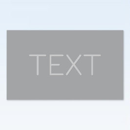 Einfache 3-dimensionale Darstellung | Grau Rechteckiger Aufkleber