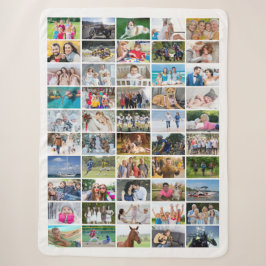 Einfache 50-Rechteck-FotoCollage, benutzerdefinier Sherpadecke
