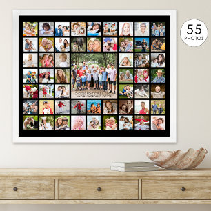 Einfache 55-Foto-Collage in benutzerdefinierter Fa Poster