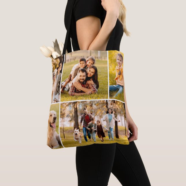 Einfache 5-FotoCollage Tasche (Von Nahem)