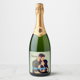 Einfache 5. Hochzeitstag Foto Weinkarte