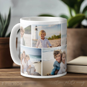 Einfache 7-Foto-Collage - Minimales modernes Raste Kaffeetasse