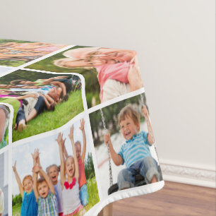 Einfache 84-FotoCollage Tischdecke
