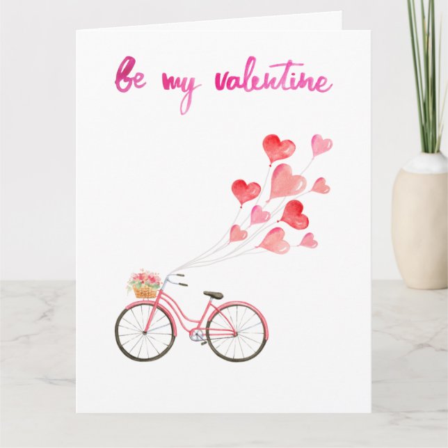 Einfache, aber elegante Valentinstag Karte (Vorderseite)