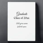 Einfache Abschluss Gratulationen minimalen Zusatz  Fotoplatte<br><div class="desc">Entwurf</div>