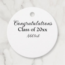 Einfache Abschluss Gratulationen minimalen Zusatz  Geschenkanhänger