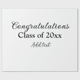 Einfache Abschluss Gratulationen minimalen Zusatz  Geschenkpapier