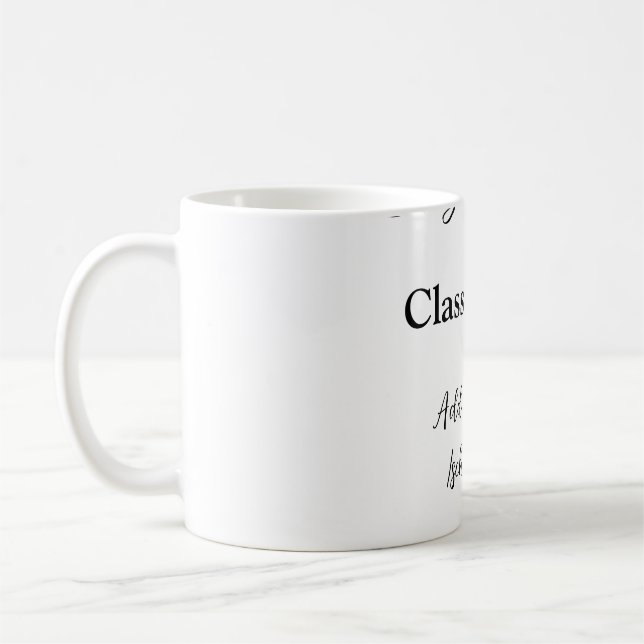 Einfache Abschluss Gratulationen minimalen Zusatz  Kaffeetasse (Links)