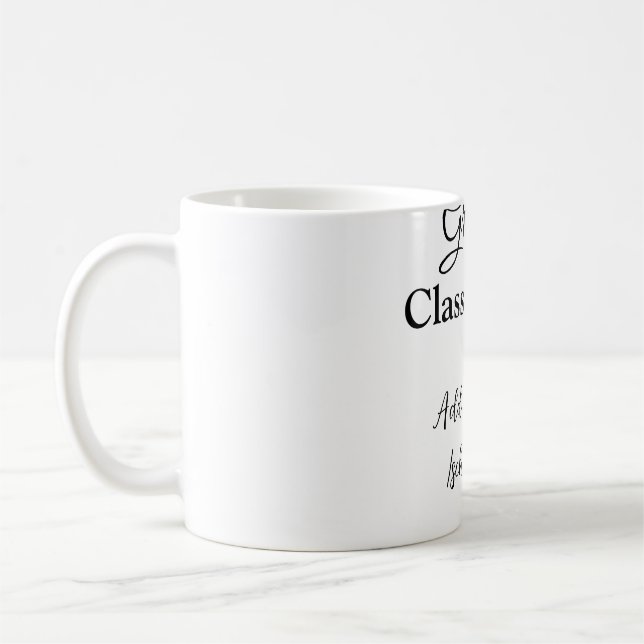 Einfache Abschluss Gratulationen minimalen Zusatz  Kaffeetasse (Links)