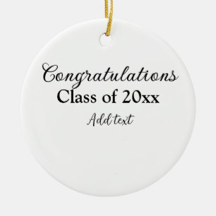 Einfache Abschluss Gratulationen minimalen Zusatz  Keramik Ornament