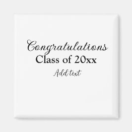 Einfache Abschluss Gratulationen minimalen Zusatz  Magnet