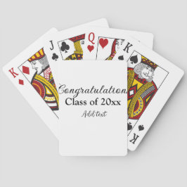 Einfache Abschluss Gratulationen minimalen Zusatz  Spielkarten
