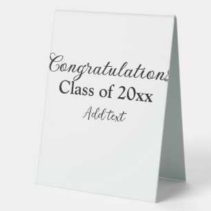 Einfache Abschluss Gratulationen minimalen Zusatz  Tischaufsteller
