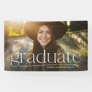 Einfache Absolventen ein Foto personalisierter Abs Banner