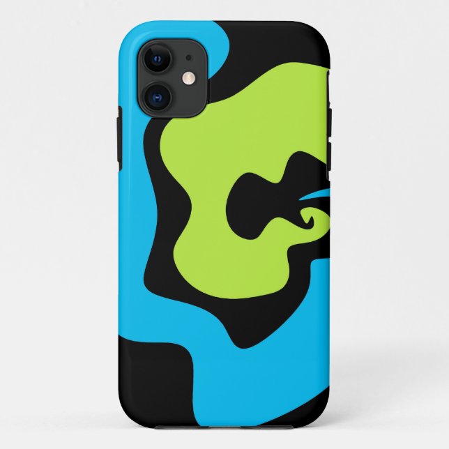 Einfache, Abstrakte blaugrüne Formen Case-Mate iPhone Hülle (Rückseite)