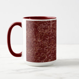 Einfache Abstrakte Thread Art Red Pattern Individu Tasse