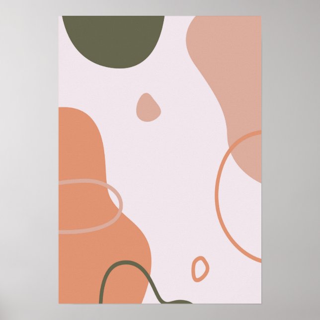 Einfache Abstrakte Wall Art Poster (Vorne)