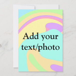 Einfache Acryl-Gießmarmor-Text Namenscustom Feiertagskarte