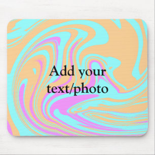 Einfache Acryl-Gussmarmor-Text Namenscustom Mousepad