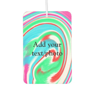 Einfache Acrylpour-Marmor fügen Sie Ihren Textname Autolufterfrischer