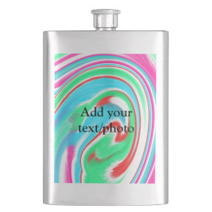 Einfache Acrylpour-Marmor fügen Sie Ihren Textname Flachmann