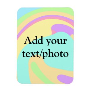 Einfache Acrylpour-Marmor fügen Sie Ihren Textname Magnet