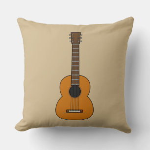 Einfache akustische Gitarre Cartoon Kissen