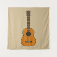Einfache akustische Gitarre Cartoon