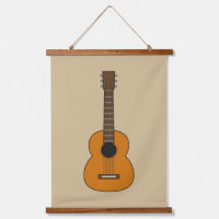 Einfache akustische Gitarre Cartoon