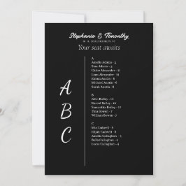 Einfache Alphabetische Hochzeitskarten