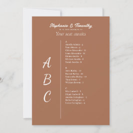 Einfache Alphabetische Hochzeitskarten