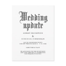 Einfache Änderung bei gotischen Hochzeiten