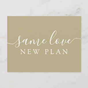 Einfache Änderung der Datum Hochzeit Ankündigung P Postkarte
