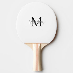 Einfache Anfangsbuchstabe Monogramm fügen Sie Ihr Tischtennis Schläger