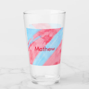 Einfache Anfangsbuchstabe Monogramm tragen Sie Ihr Glas