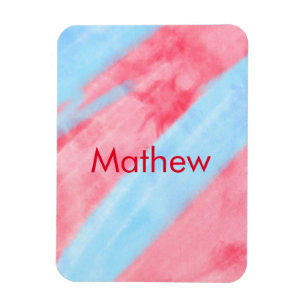 Einfache Anfangsbuchstabe Monogramm tragen Sie Ihr Magnet