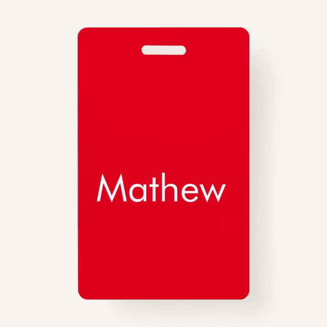 Einfache Anfangsbuchstaben Monogramm fügen Sie Ihr Ausweis (Vorderseite)