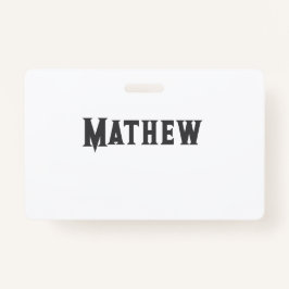 Einfache Anfangsbuchstaben Monogramm fügen Sie Ihr Ausweis