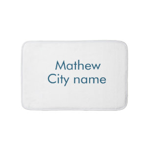 Einfache Anfangsbuchstaben Monogramm fügen Sie Ihr Badematte