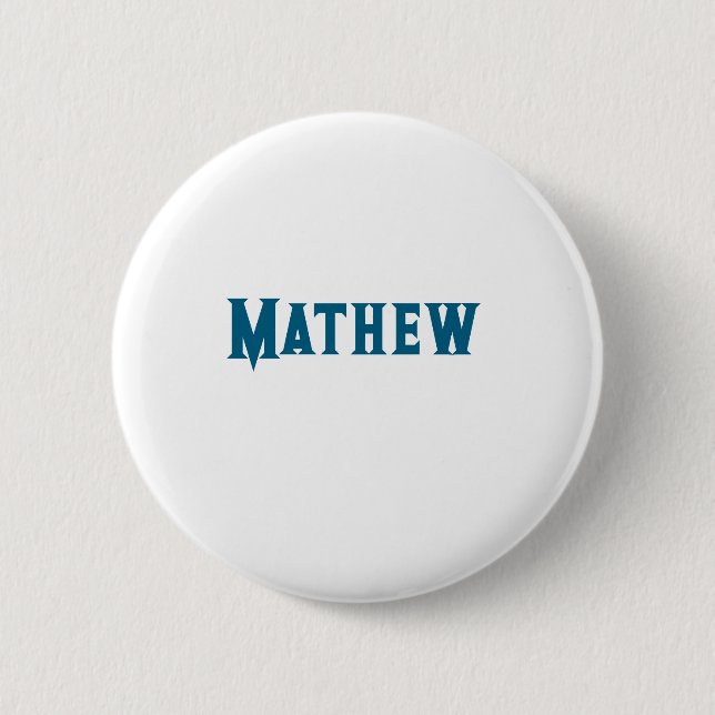 Einfache Anfangsbuchstaben Monogramm fügen Sie Ihr Button (Vorderseite)