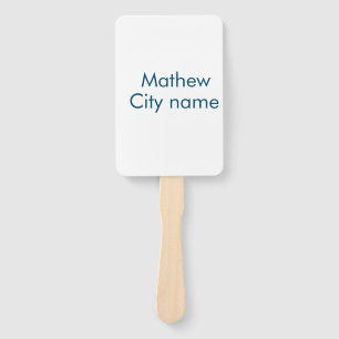 Einfache Anfangsbuchstaben Monogramm fügen Sie Ihr Fächer