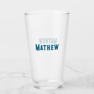 Einfache Anfangsbuchstaben Monogramm fügen Sie Ihr Glas