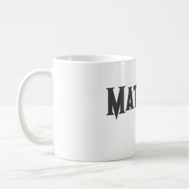 Einfache Anfangsbuchstaben Monogramm fügen Sie Ihr Kaffeetasse
