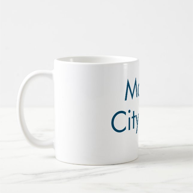 Einfache Anfangsbuchstaben Monogramm fügen Sie Ihr Kaffeetasse (Links)
