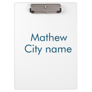 Einfache Anfangsbuchstaben Monogramm fügen Sie Ihr Klemmbrett